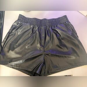 Women's Faux Leather Shorts